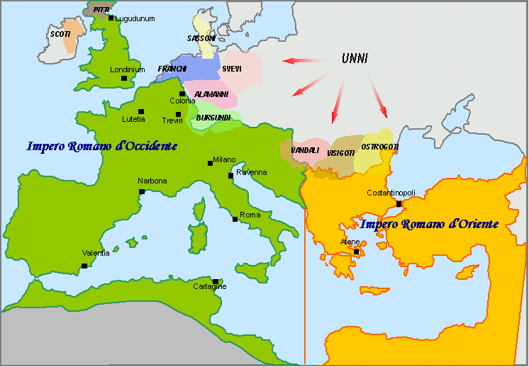 mappa impero romano